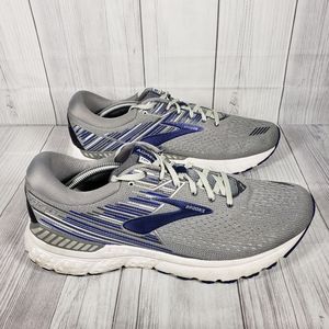 Brooks Adrenaline GTS 19 Gray Running Shoes Mens Size 11.5 D
